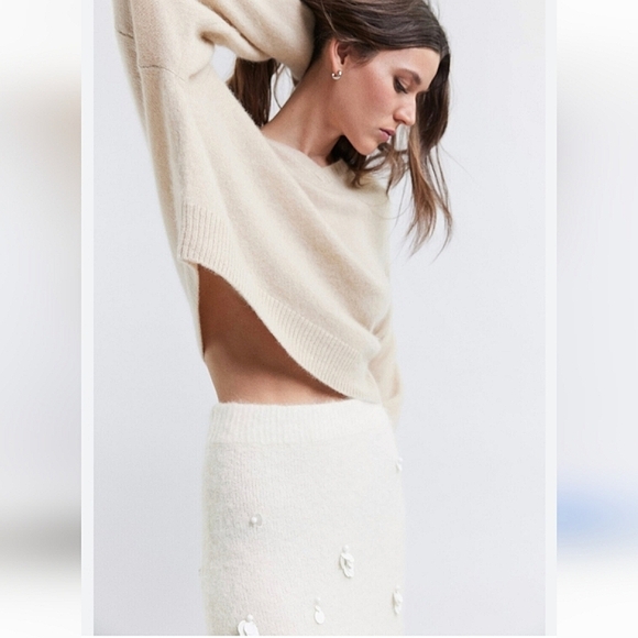 ZARA Alpaca Blend Midi Skirt - Picture 12 of 16